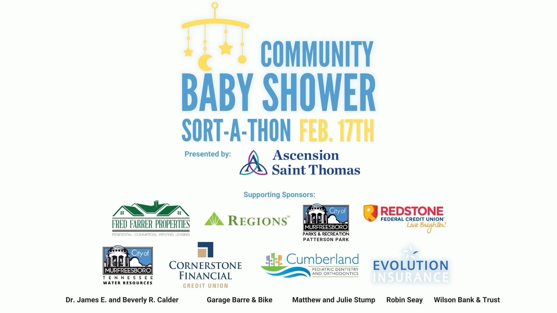 Baby Shower Sponsors